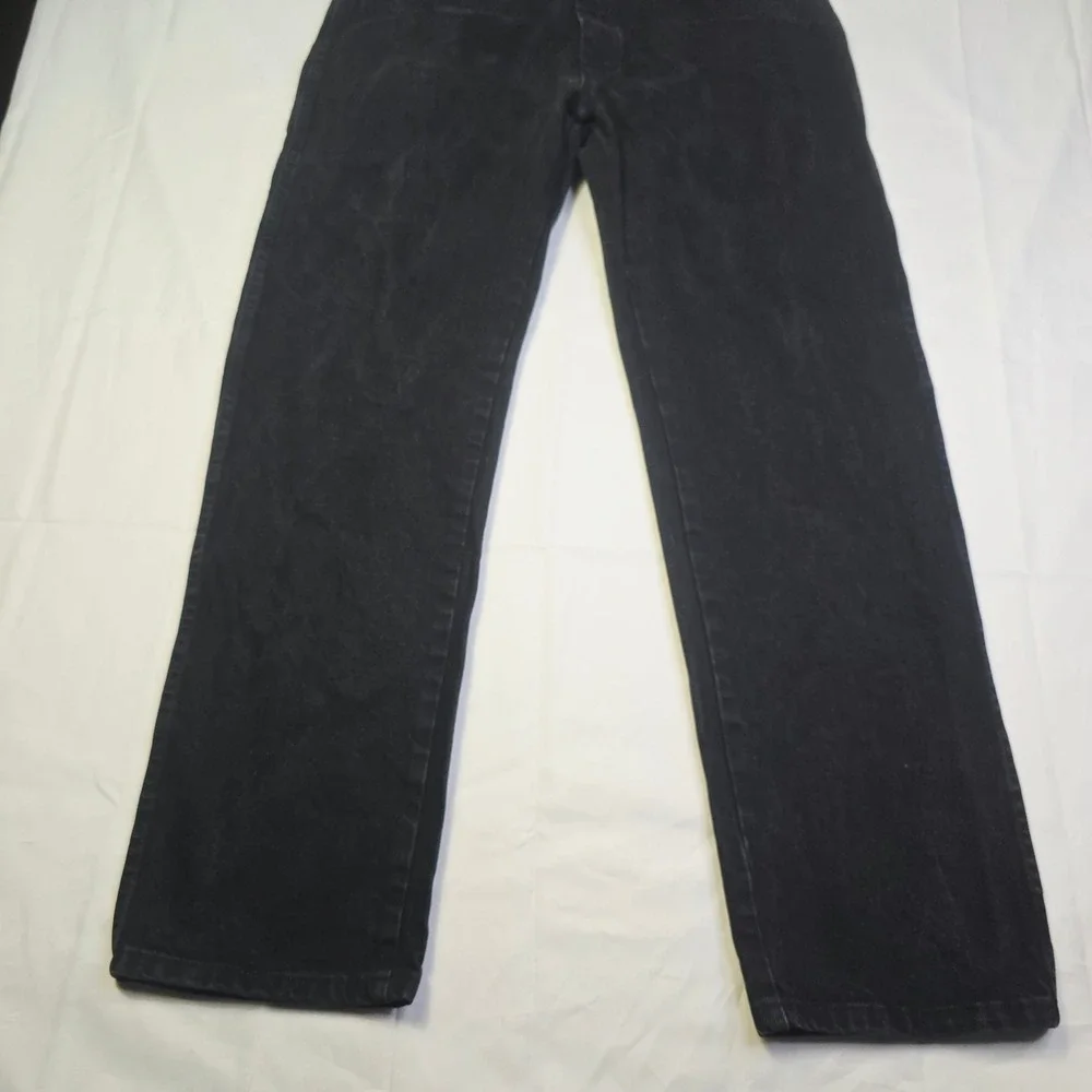 Rustler Men's Regular Fit Denim Jeans 36x32 Black Straight Leg Cotton T10